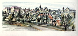 Viktor Polášek (1911 - 1989) - Pohled na město