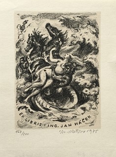 Emil Kotrba (1912 - 1983) - Ex libris Jan Háček