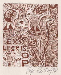 Olga Čechová (1925 - 2010) - Exlibris OP