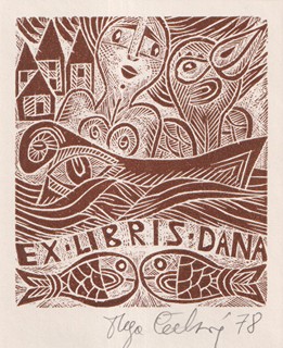 Olga Čechová (1925 - 2010) - Exlibris Dana