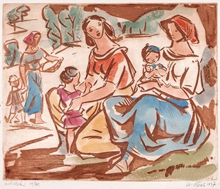 Karel Štěch (1908 - 1982) - Matky s dětmi