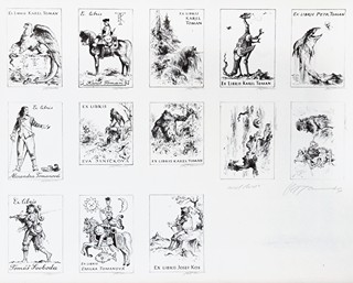 Karel Toman (1931 - 2000) - Exlibris