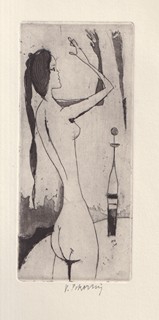 Václav Pokorný (1914 - 2005) - Akt dívky