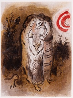 Marc Chagall (1887 - 1985) - Oplakávání Jeremiáše