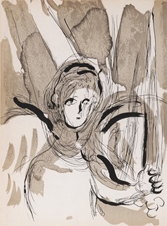 Marc Chagall (1887 - 1985) - Anděl s mečem