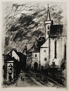 Bedřich Horálek (1913 - 1981) - Procházka městem
