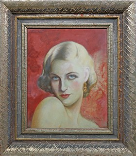 Jaroslav Veris (1900 - 1983) - Portrét ženy - Paris
