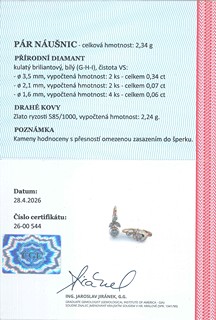 Náušnice s brilianty