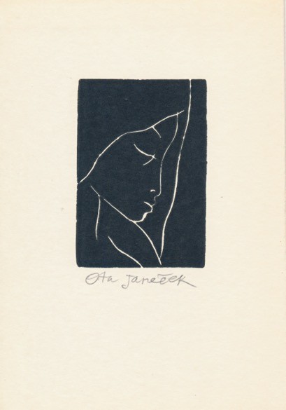 Ota Janeček (1919 – 1996) - PF 1989, Dívčí profil