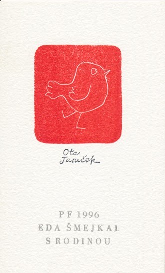 Ota Janeček (1919 – 1996) - PF 1996, Ptáček