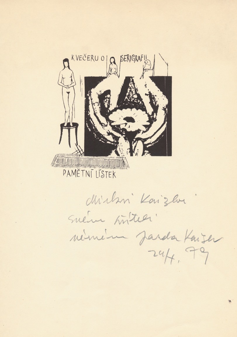 Jaroslav Kaiser (1919 – 2007) - K večeru o serigrafii