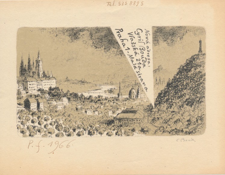 Cyril Bouda (1901 – 1984) - Pohled na Prahu