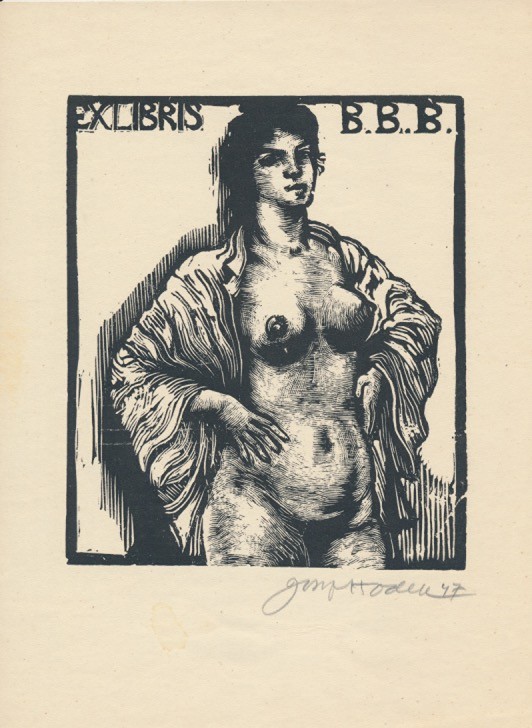 Josef Hodek (1888 – 1973) - Akt v županu