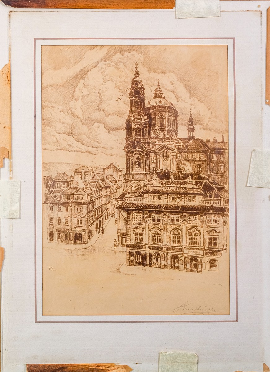 Ferdinand Engelmüller (1867 - 1924) - Kostel sv. (Chrám sv. Mikuláše) na Malé Straně