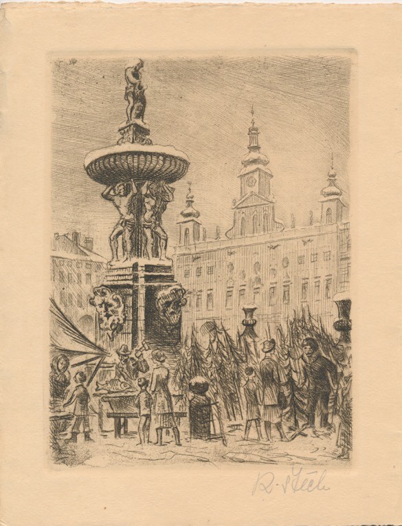 Karel Štěch (1908 – 1982) - České Budějovice, Samsonova kašna