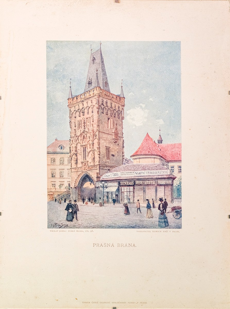 Václav Jansa (1859-1913) - Prašná brána v Praze