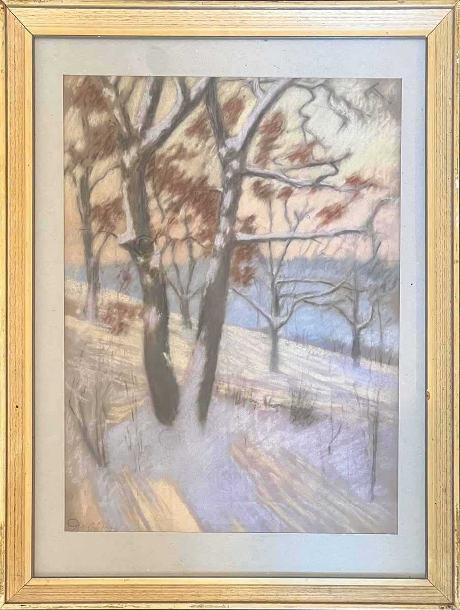 Leon Dabo (1868-1960) - Stromy ve stráni