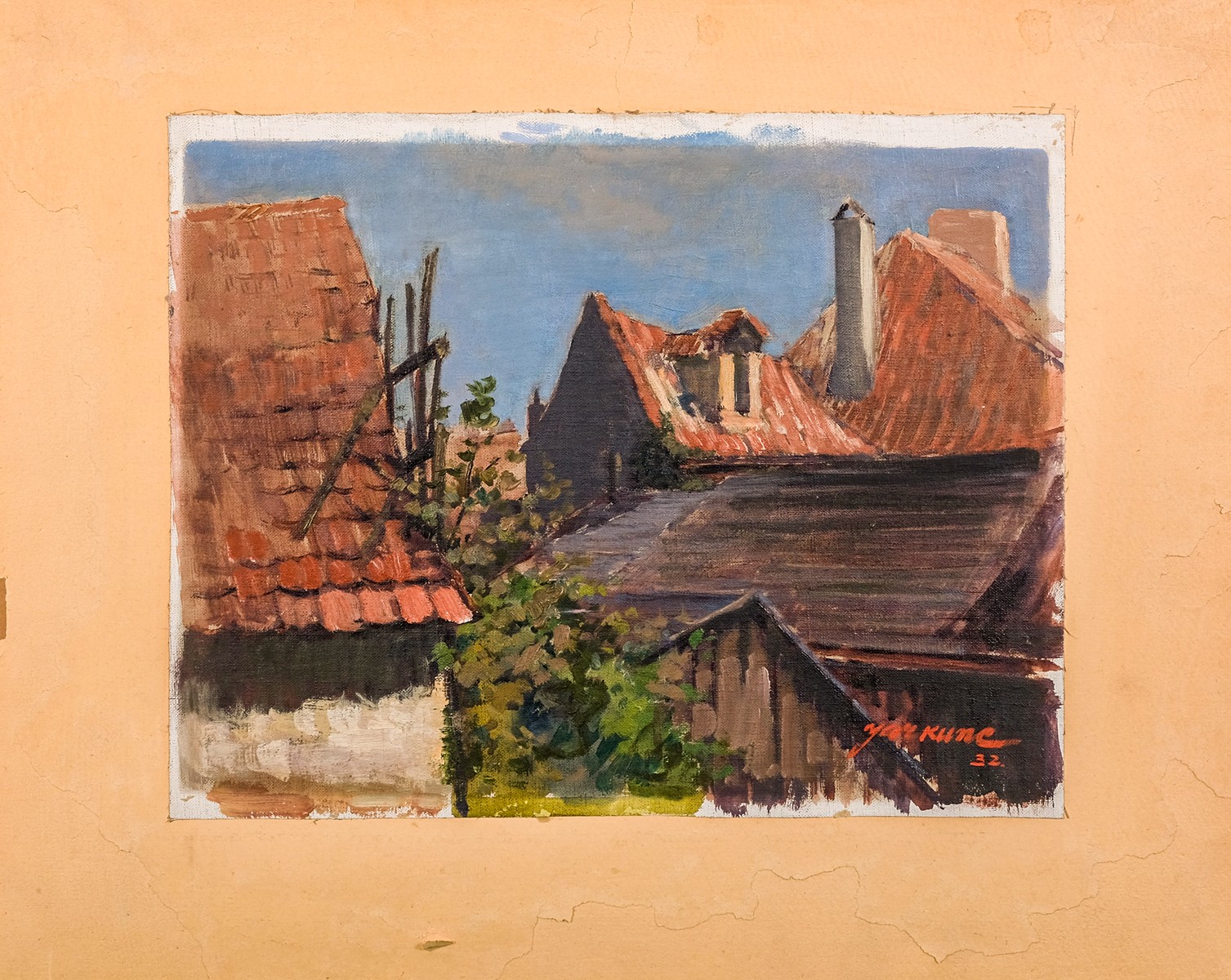 Jaromír Kunc (1900 - 1971) - Střechy sousedů
