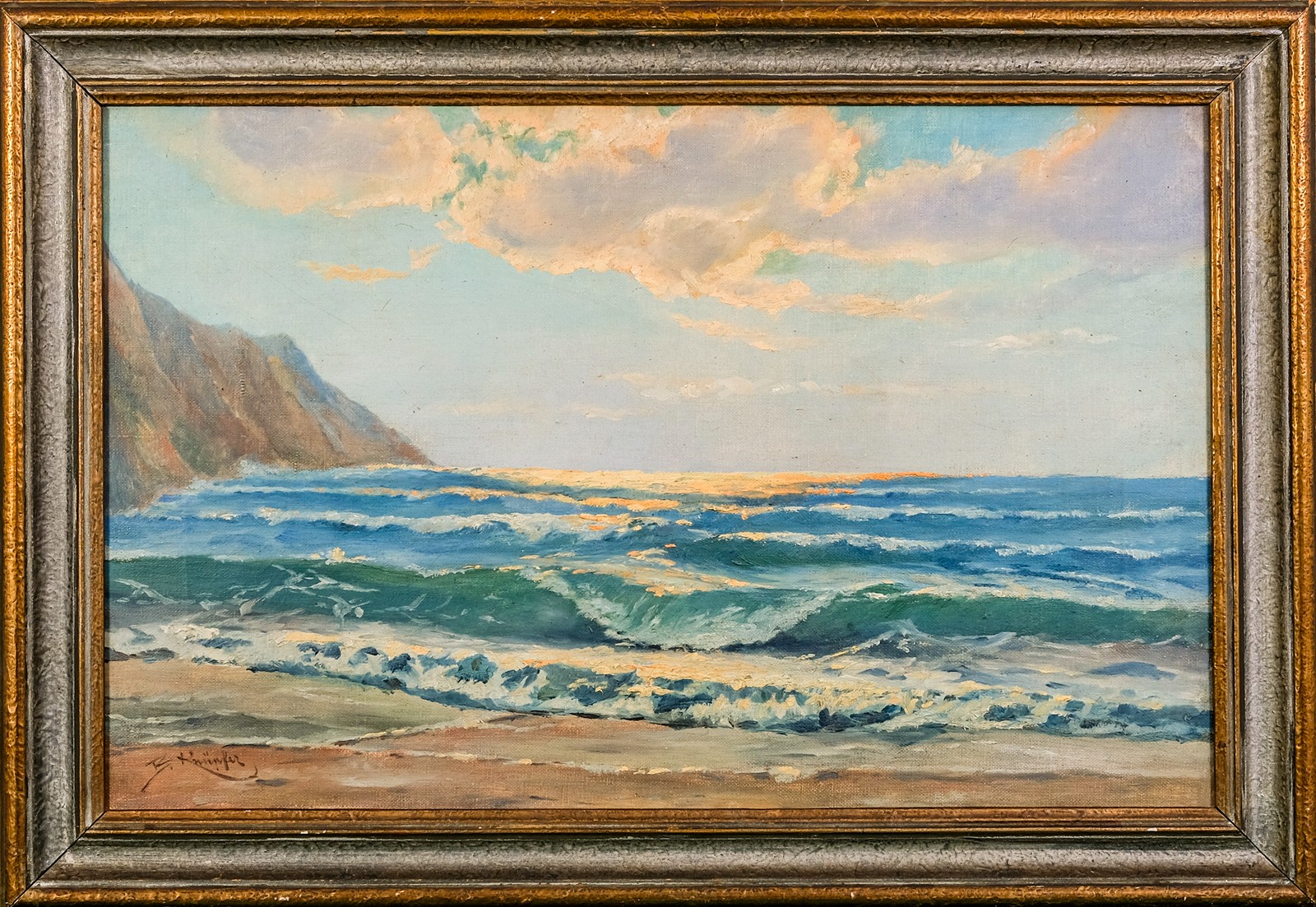 Beneš (Benedikt Julius) Knüpfer - Slunce nad mořem