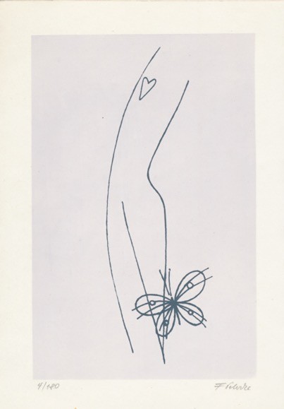 František Peterka (1920 – 2007) - Akt s motýlkem