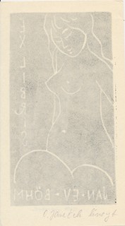 Ota Janeček (1919 – 1996) - Akt, ex libris