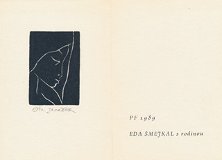 Ota Janeček (1919 – 1996) - PF 1989, Dívčí profil