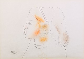 Ota Janeček (1919 - 1996) - Portrét mladé dívky