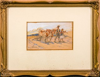 Augustýn Němejc (1861 - 1938) - Pasáčci krav