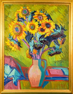 Josef Václav Barnet (1907 - 1990) - Slunečnice - velký rozměr