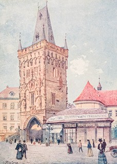 Václav Jansa (1859-1913) - Prašná brána v Praze