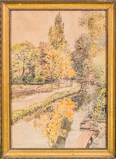 František Toman (1886 – 1942) - Podzimní scéna v parku