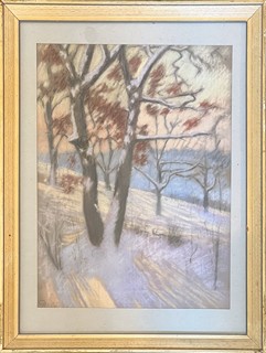Leon Dabo (1868-1960) - Stromy ve stráni