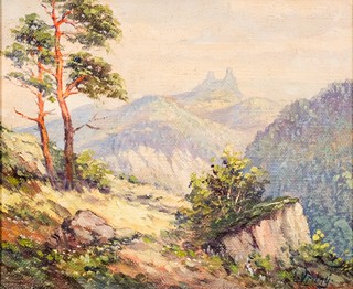 Ladislav Vraný (1851 – 1907) - Pohled na Trosky