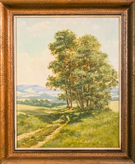 Josef Procházka (1909 – 1984) - Krajina s úvozovou cestou