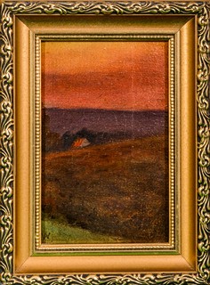 Antonín Waldhauser (1835–1913) - Krajina s chaloupkou