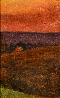 Antonín Waldhauser (1835–1913) - Krajina s chaloupkou