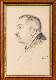 Gustav Porš (1988-2055) - Portrét muže s knírkem