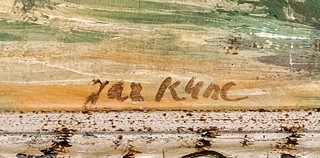 Jaromír Kunc (1900 - 1971) - Pohled z krajiny na Říp