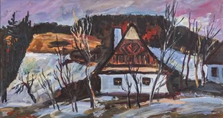 František Emler (1912-1992) - Chalupa v předjaří