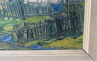 František Max (1895 – 1969) - Chalupa s modrou střechou