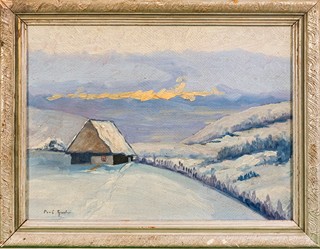 Gustav Porš (1888 – 1955) - Chaloupka v horách
