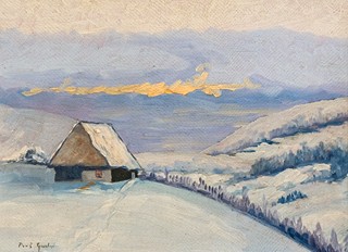 Gustav Porš (1888 – 1955) - Chaloupka v horách