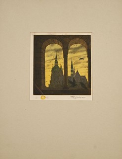 Tavík František Šimon (1877 - 1942) - Pohled na katedrálu Sv. Víta