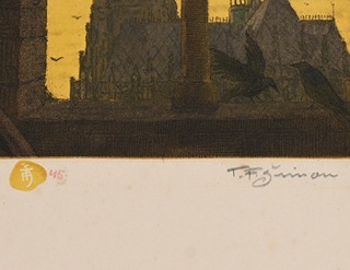 Tavík František Šimon (1877 - 1942) - Pohled na katedrálu Sv. Víta
