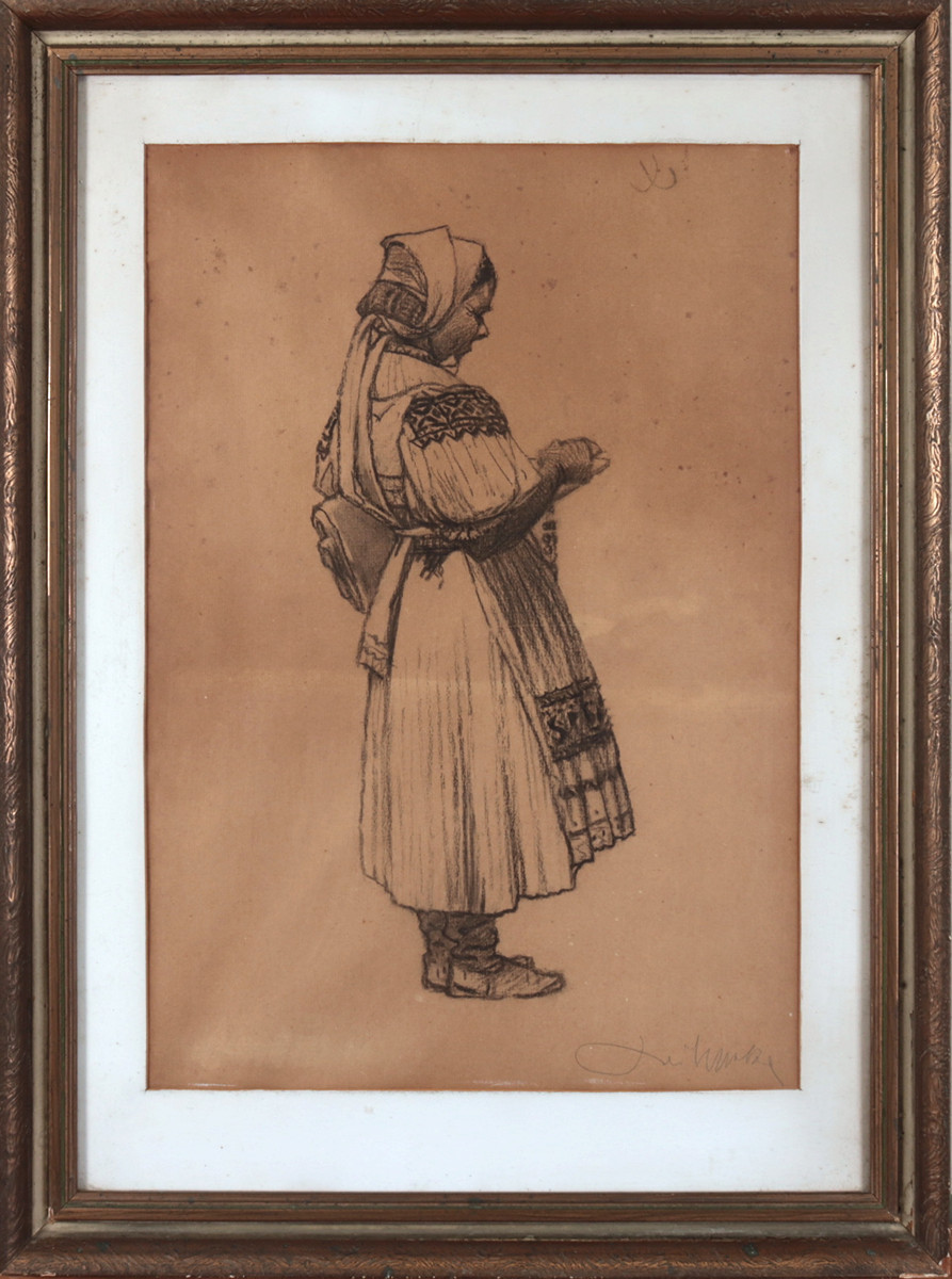 Joža Uprka (1861 - 1940) - Žena v kroji