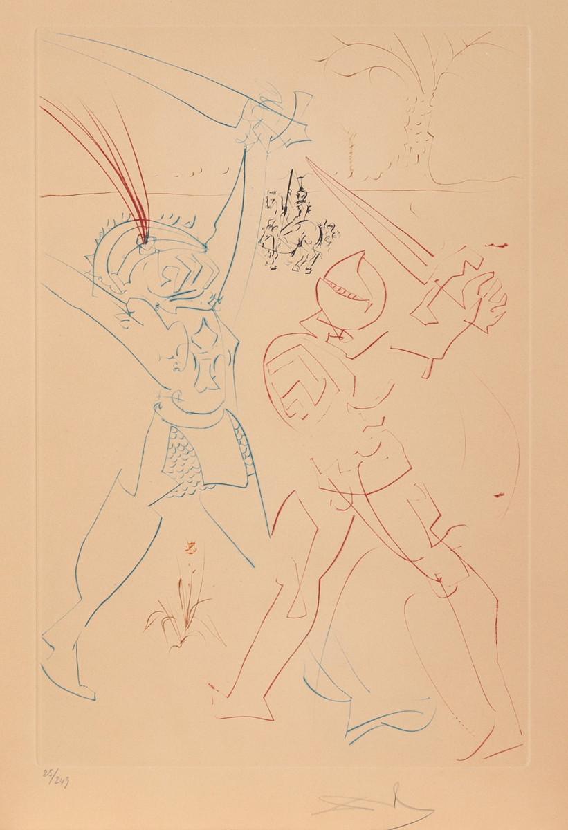 Salvador Dalí (1904-1989) - La Quete du Graal