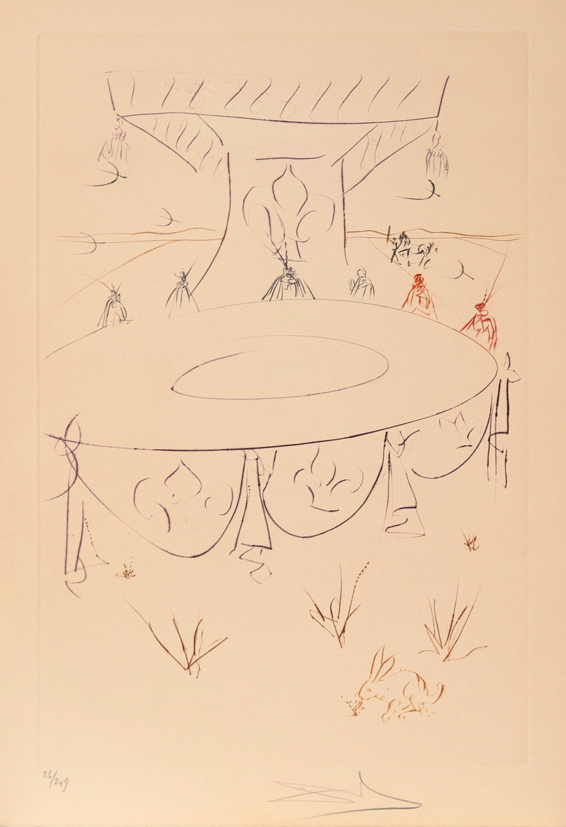 Salvador Dalí (1904-1989) - La Quete du Graal