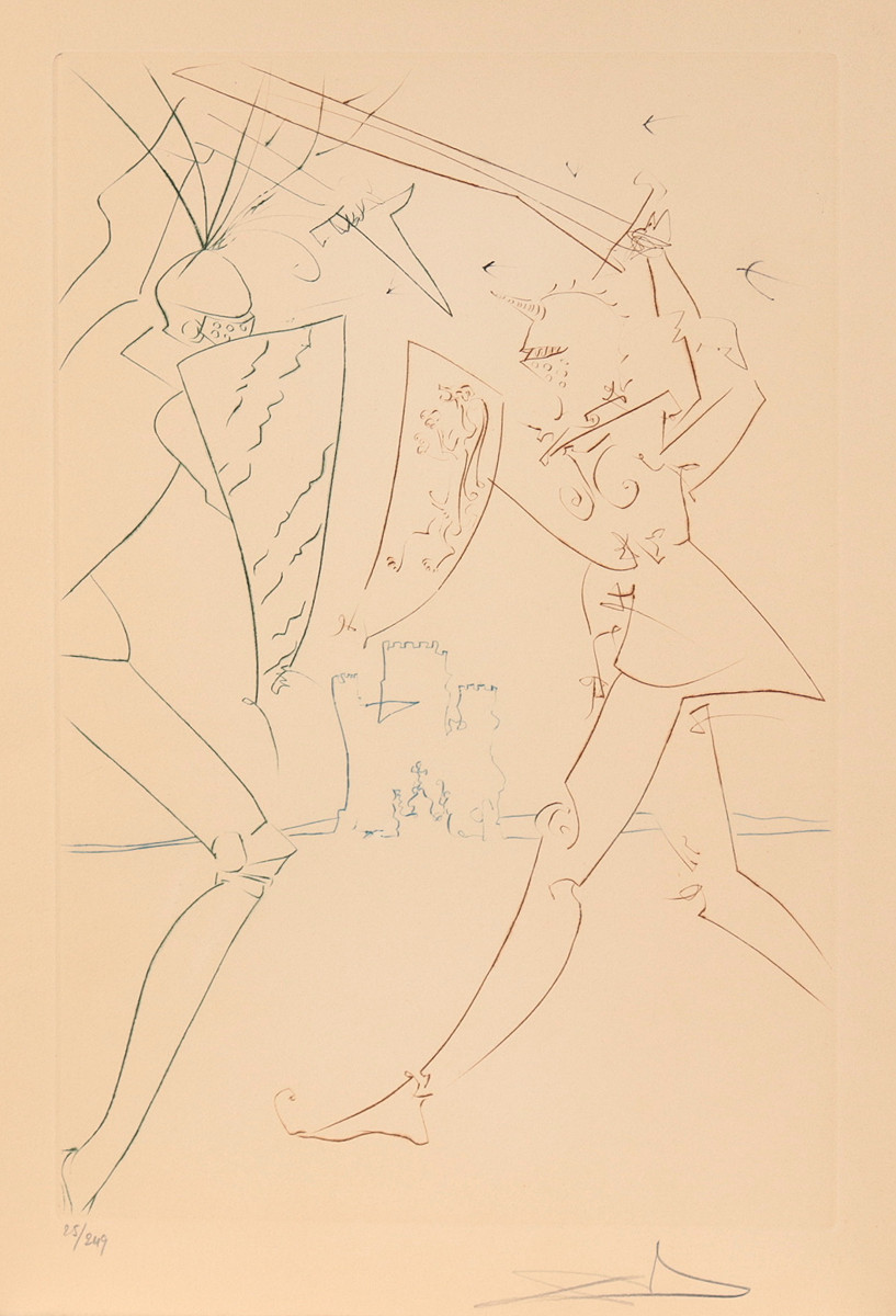 Salvador Dalí (1904-1989) - La Quete du Graal