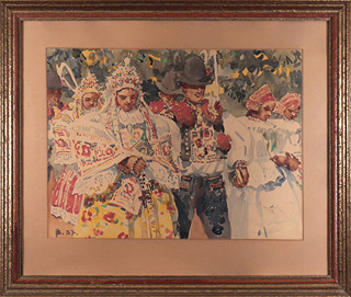 František Bezděk (1906-1983) - Krojovaná chasa