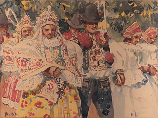 František Bezděk (1906-1983) - Krojovaná chasa